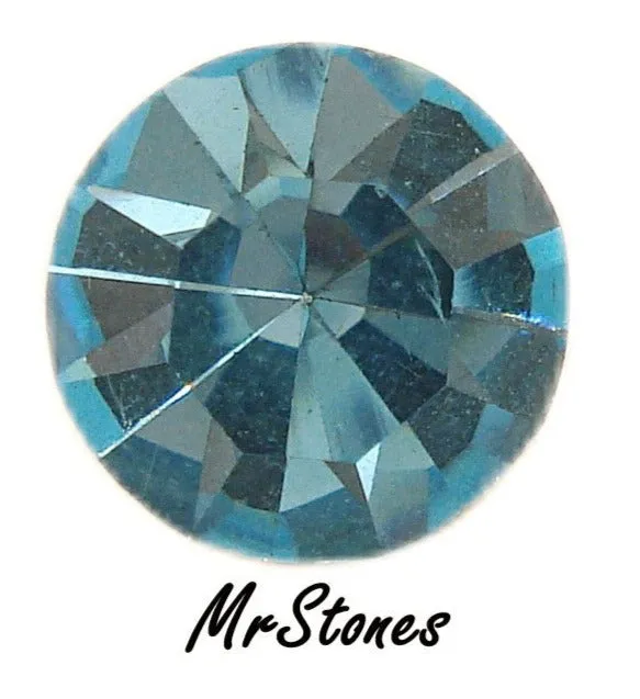 10.3mm (1100) (46ss) Czech Aqua Bohemian Round Chaton