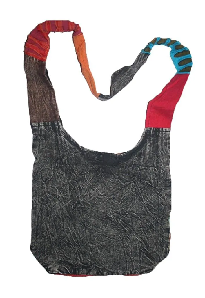 111 BG Patched Multi-colored Cotton Bohemian Gypsy Bag Purse