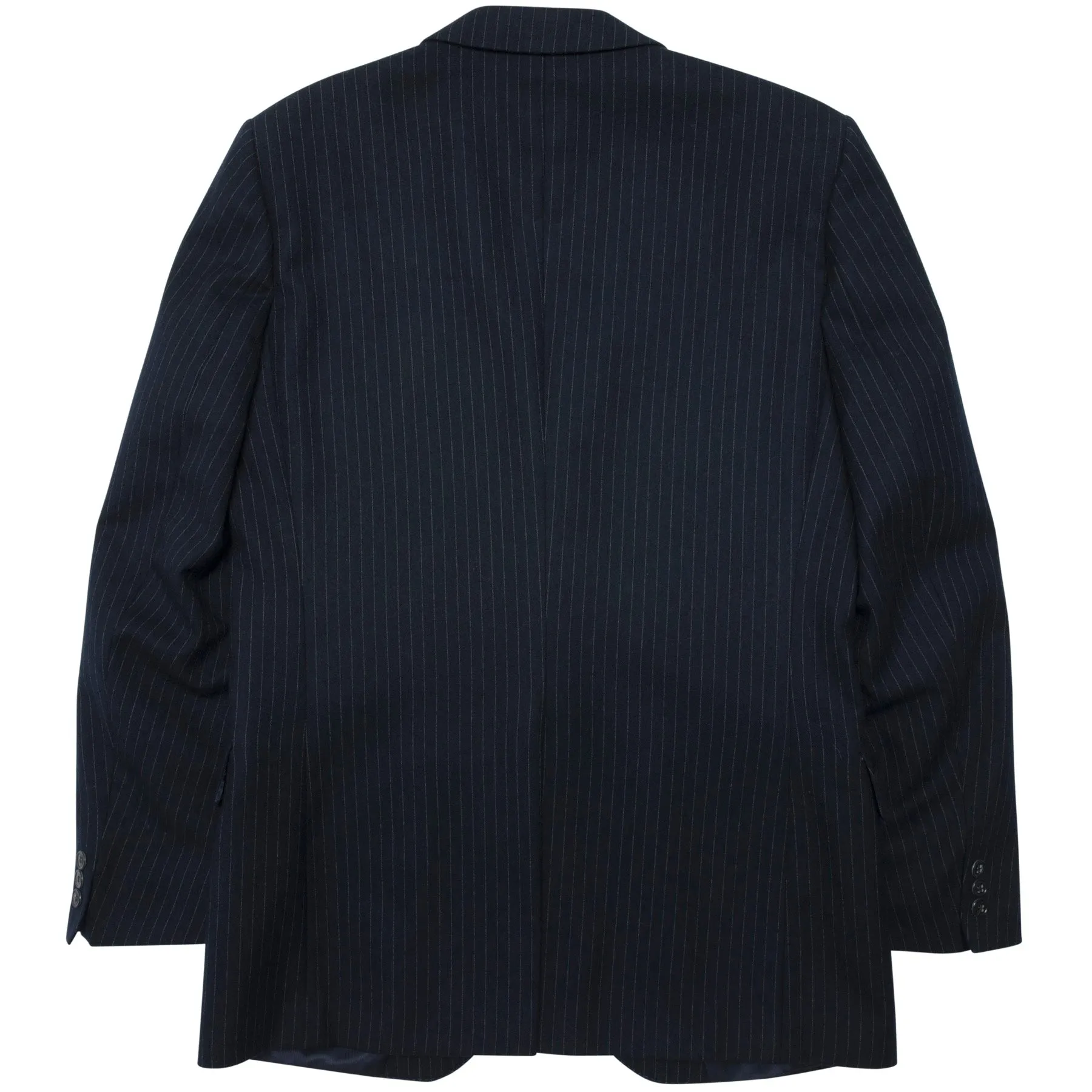 80s, Worsted Flannel, Pinstripe, Structured Drape, Banking Uniform