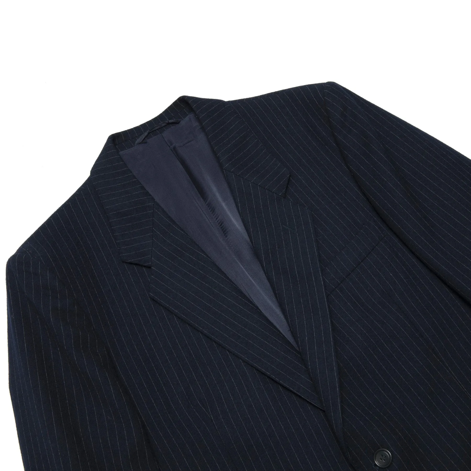 80s, Worsted Flannel, Pinstripe, Structured Drape, Banking Uniform