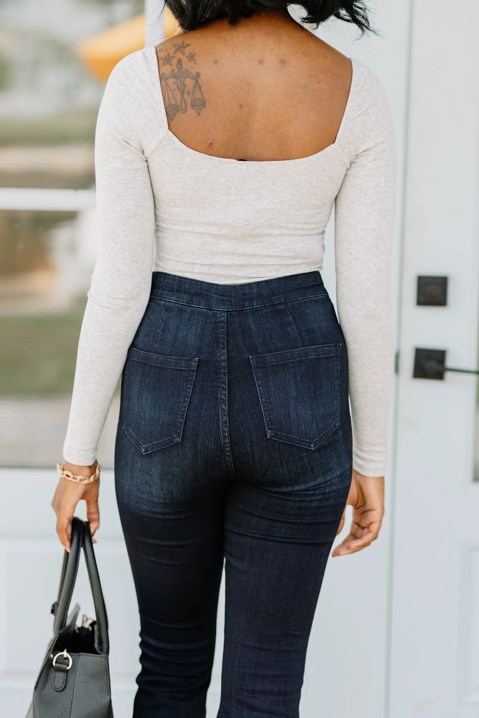 All About The Love Gray Bodysuit