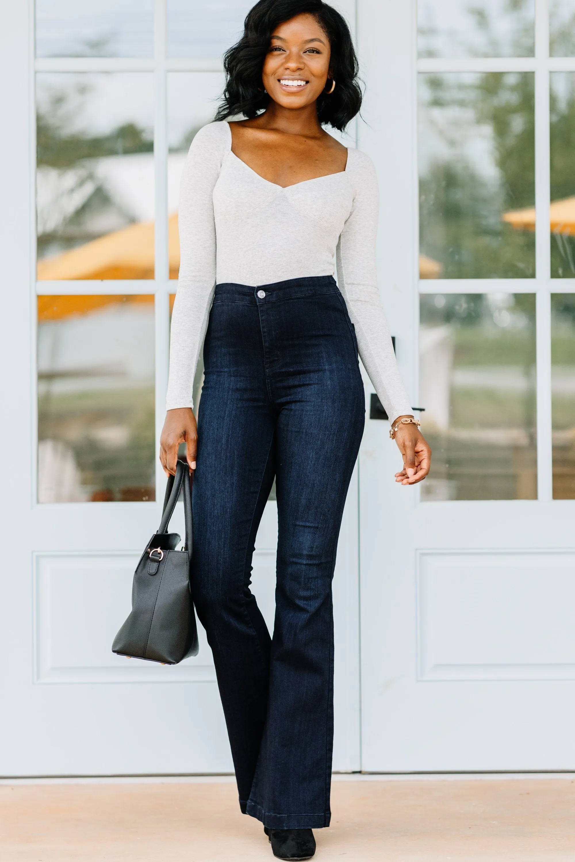 All About The Love Gray Bodysuit