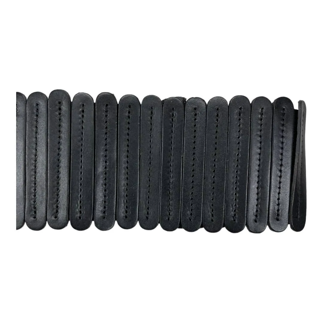 Anthropologie Tabitha Tall Leather Belt Size Small New Black