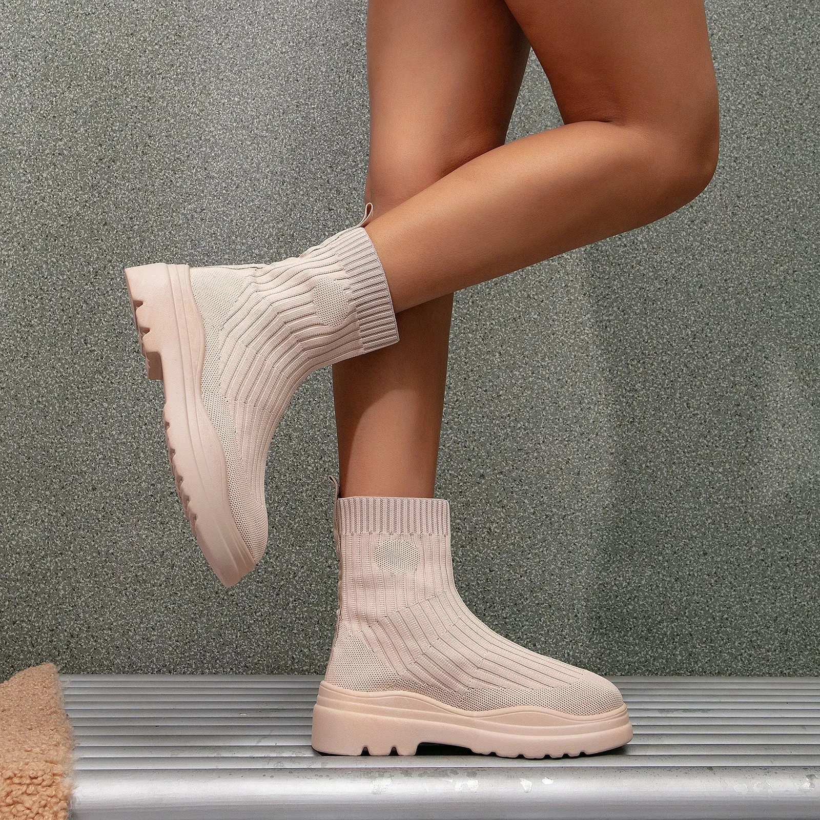 binfenxie-Women Daily Classic  Ankle Boots