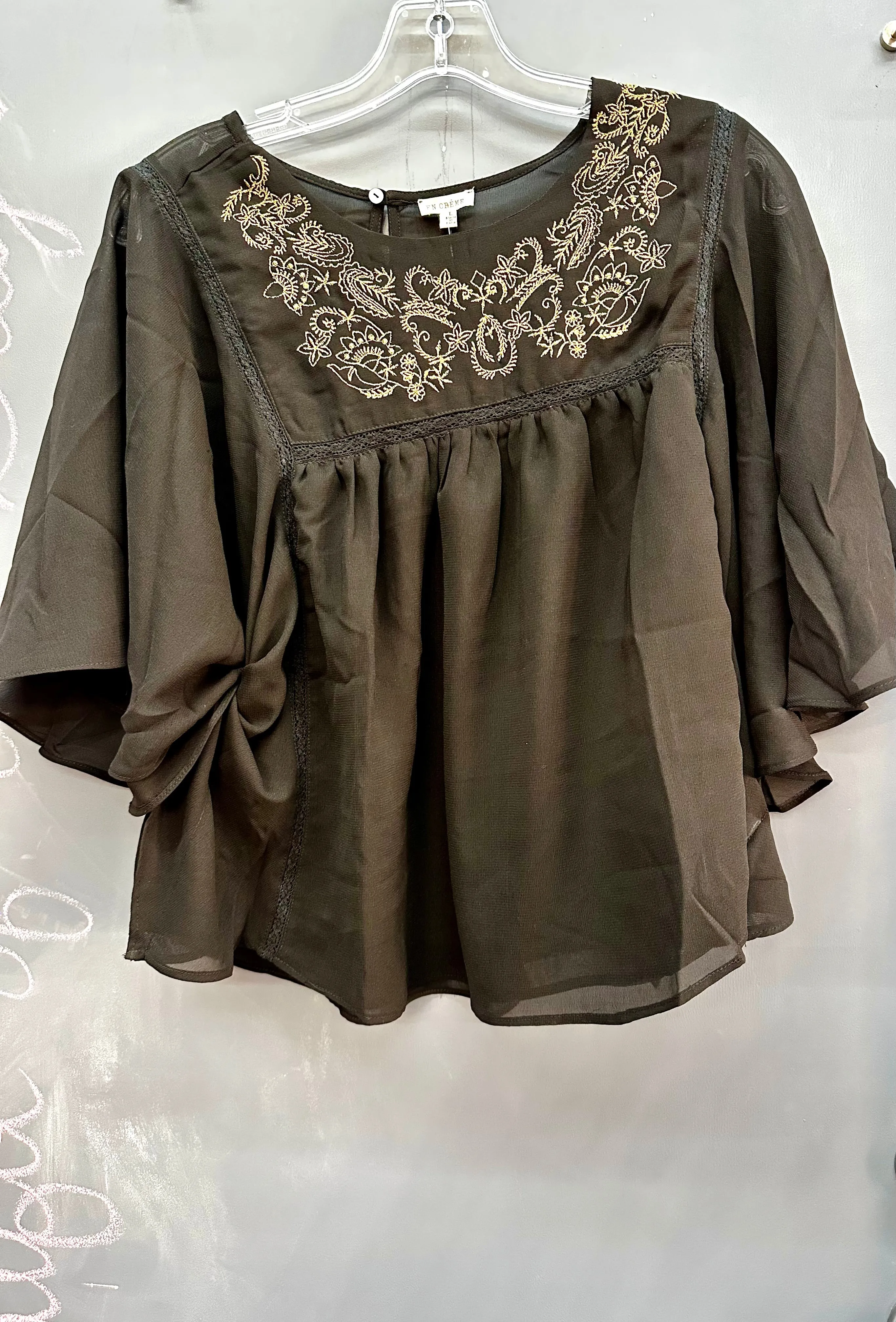 BLACK BOHEMIAN TOP