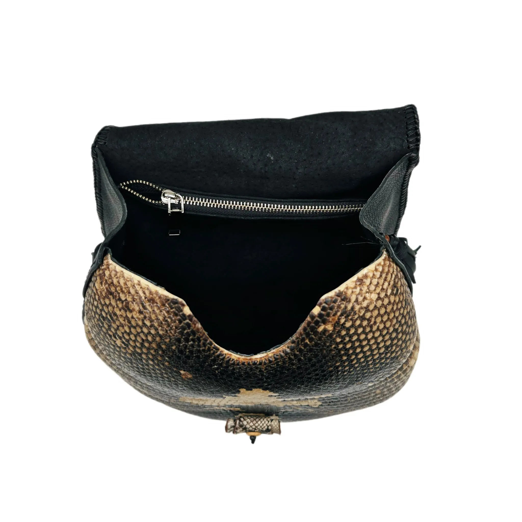 Bohemian Armadillo Snakeskin Backpack