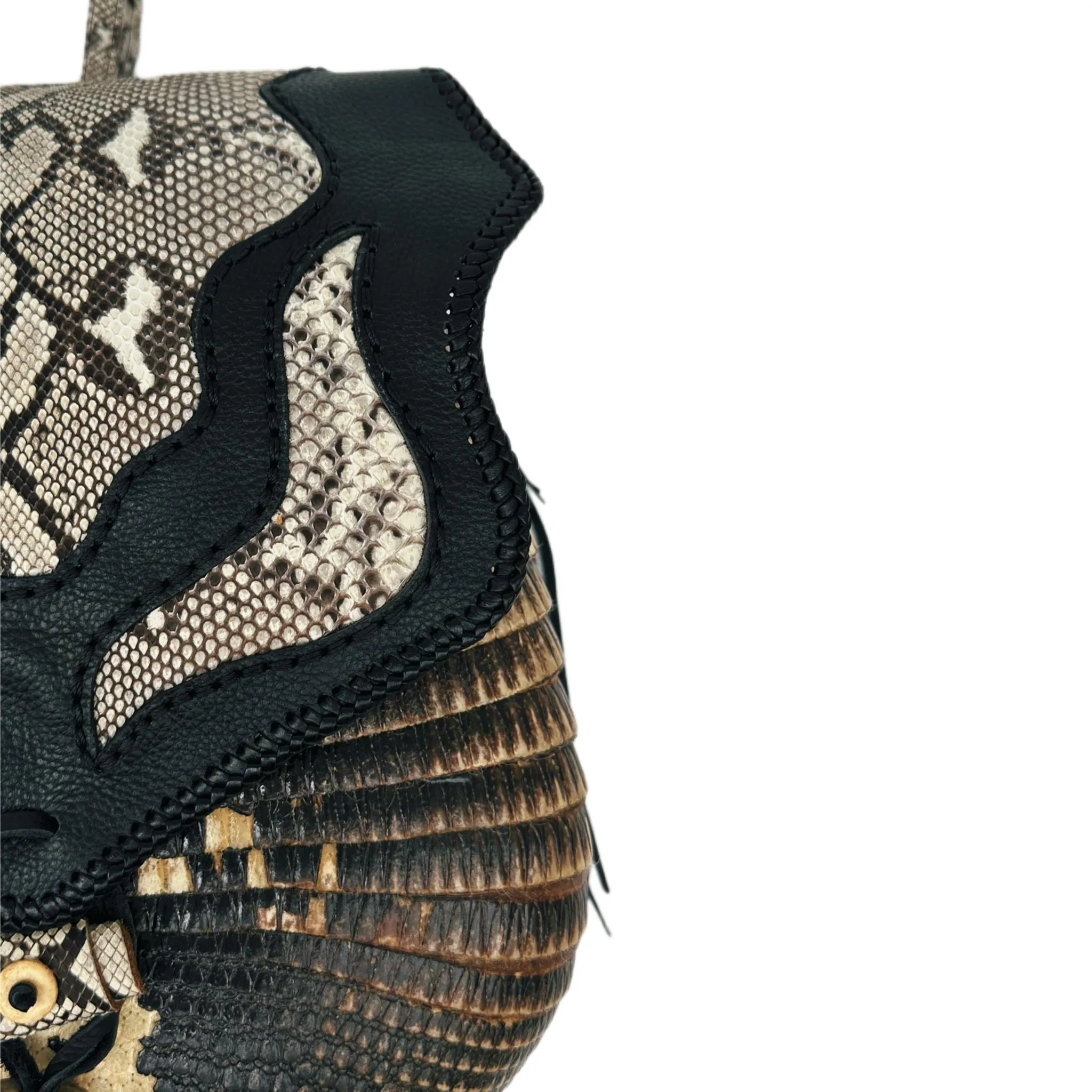 Bohemian Armadillo Snakeskin Backpack