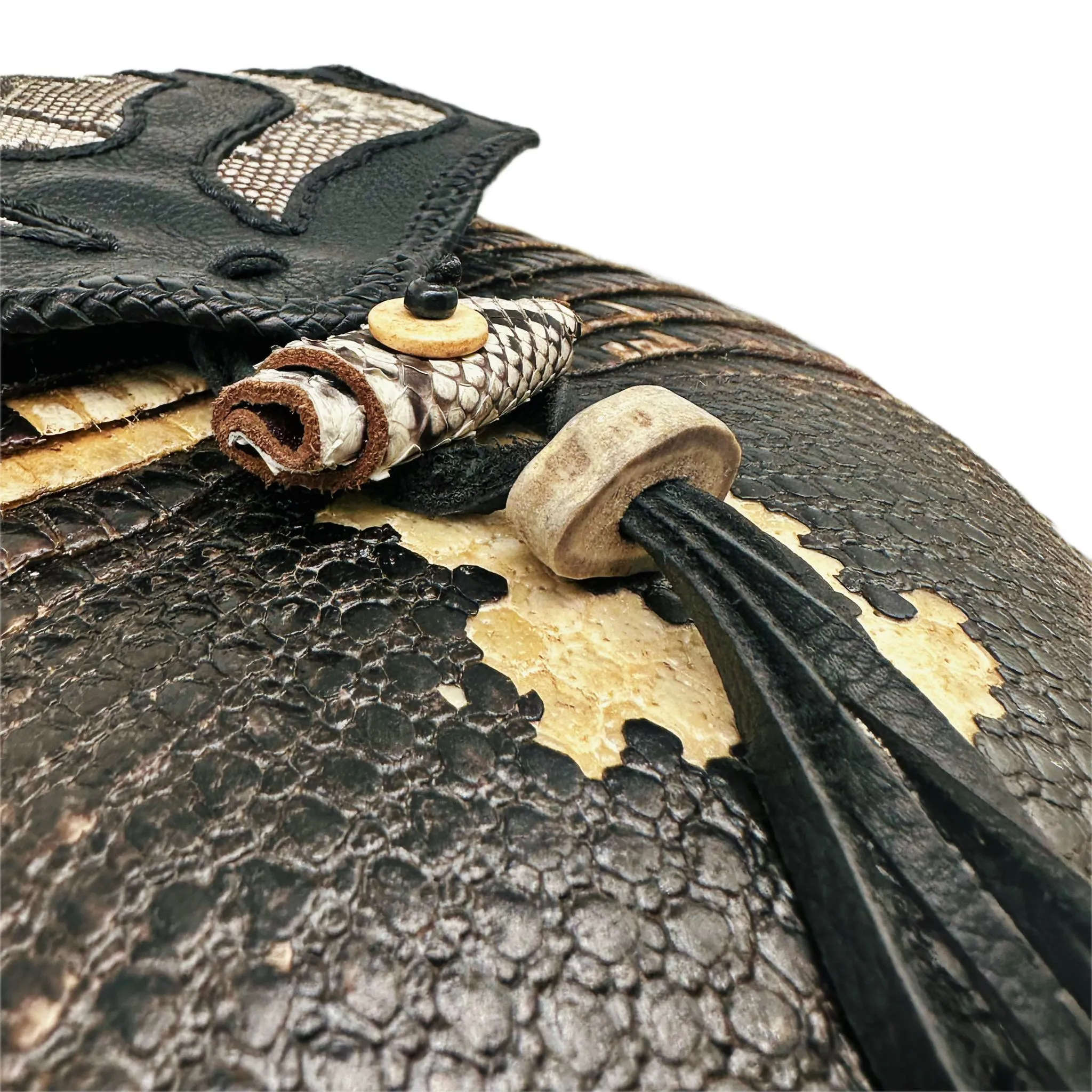 Bohemian Armadillo Snakeskin Backpack
