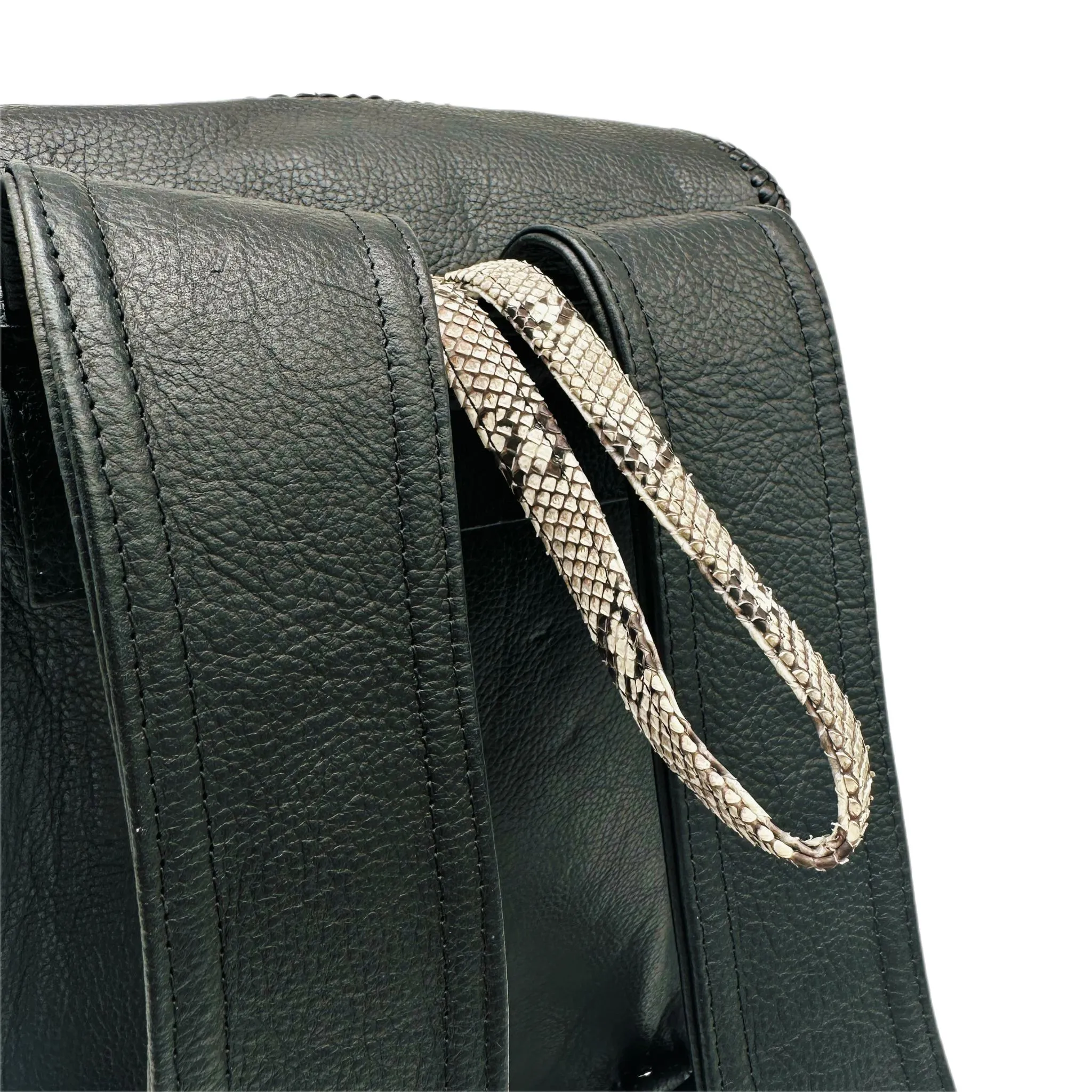 Bohemian Armadillo Snakeskin Backpack