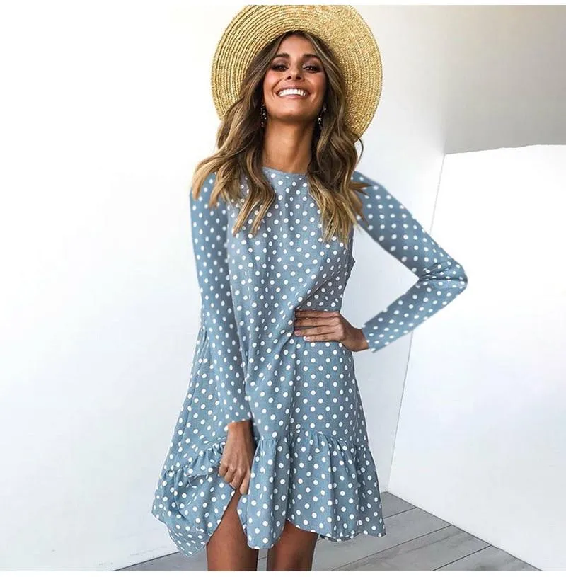 Boho Dress - Chiffon Long Sleeve