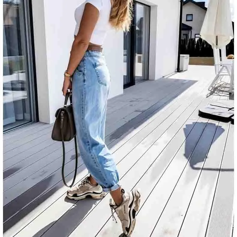 Casual High Waist Denim Jeans