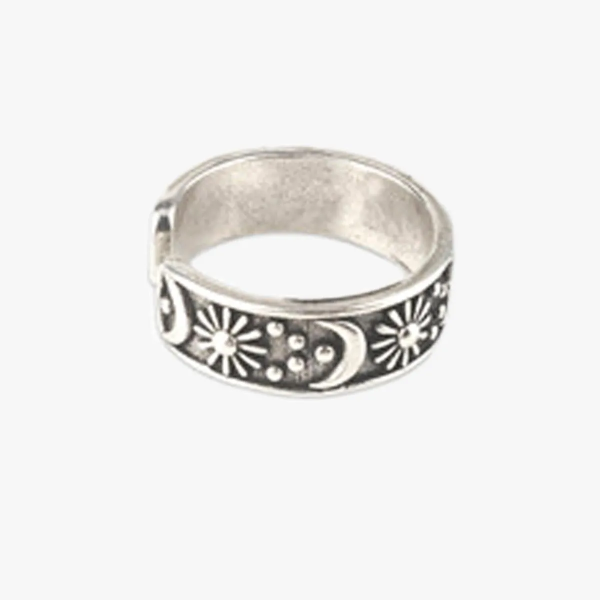Celestial Aesthetic Sun and Moon Ring