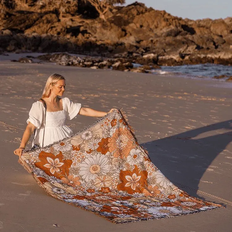 Flower Fields Throw / Blanket / Beach Rug