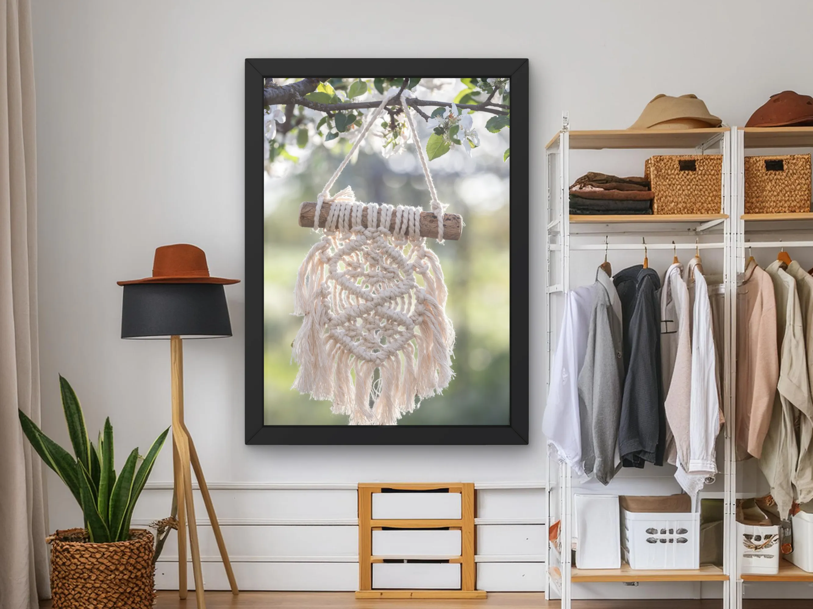 Handcrafted Macrame Design Boho Decor Wall Art