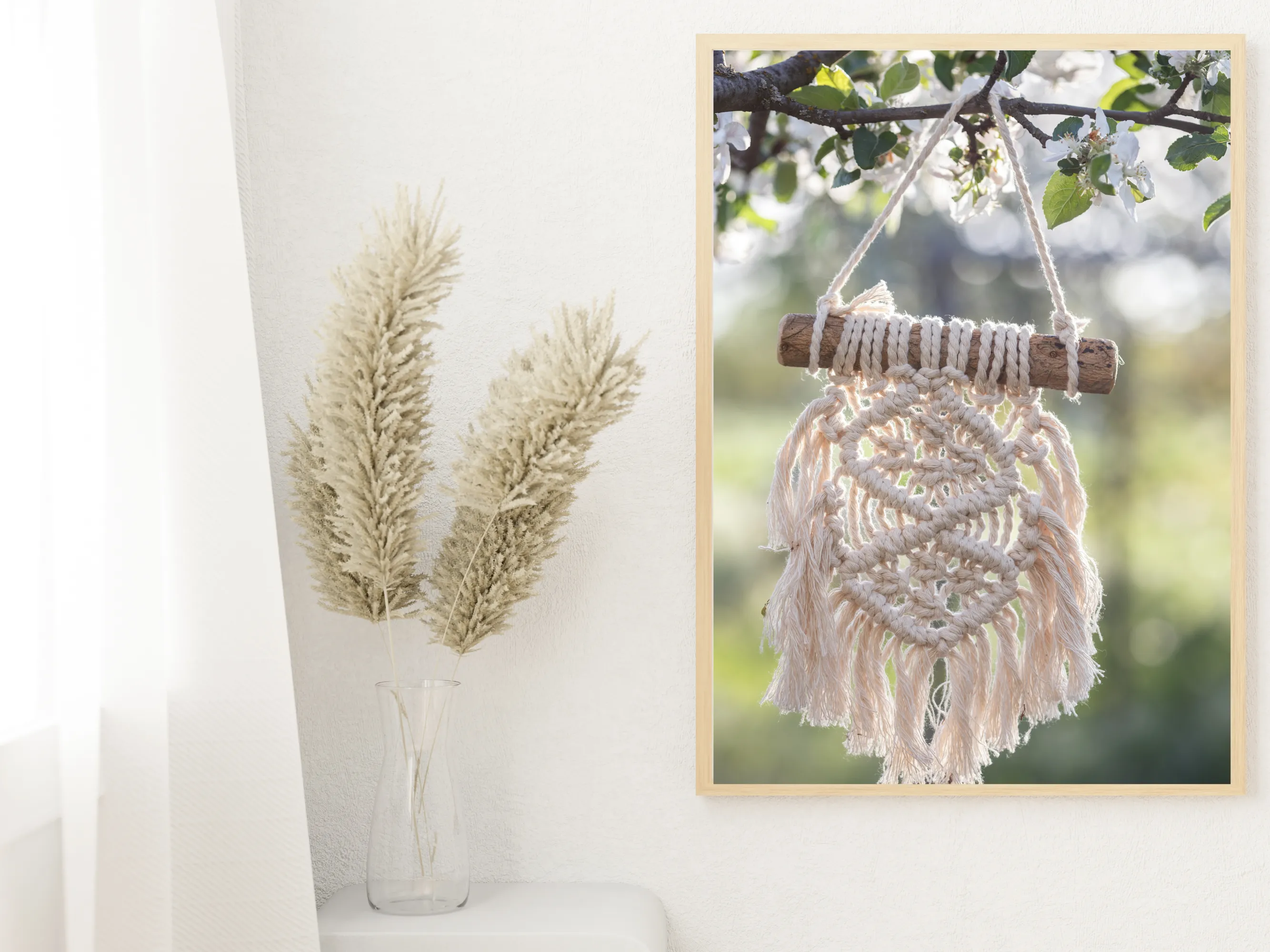 Handcrafted Macrame Design Boho Decor Wall Art