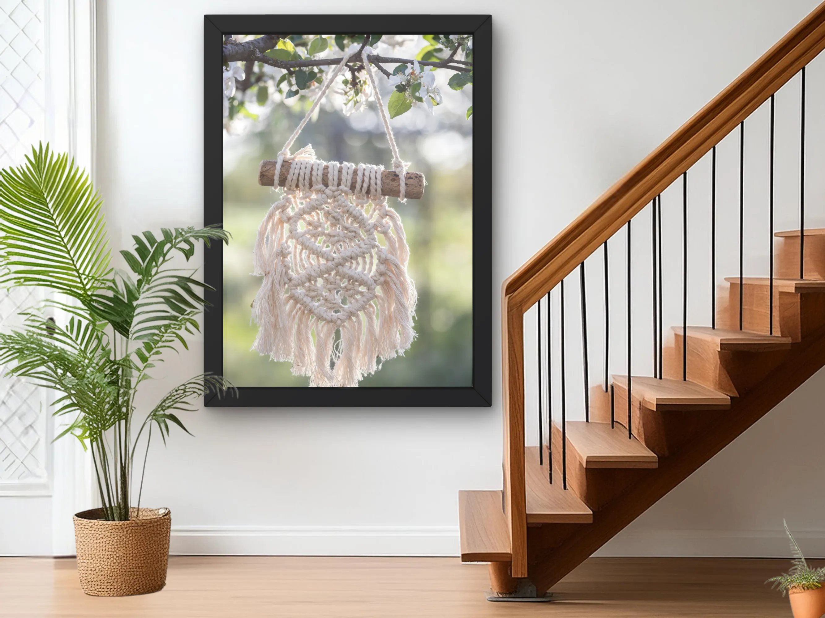 Handcrafted Macrame Design Boho Decor Wall Art