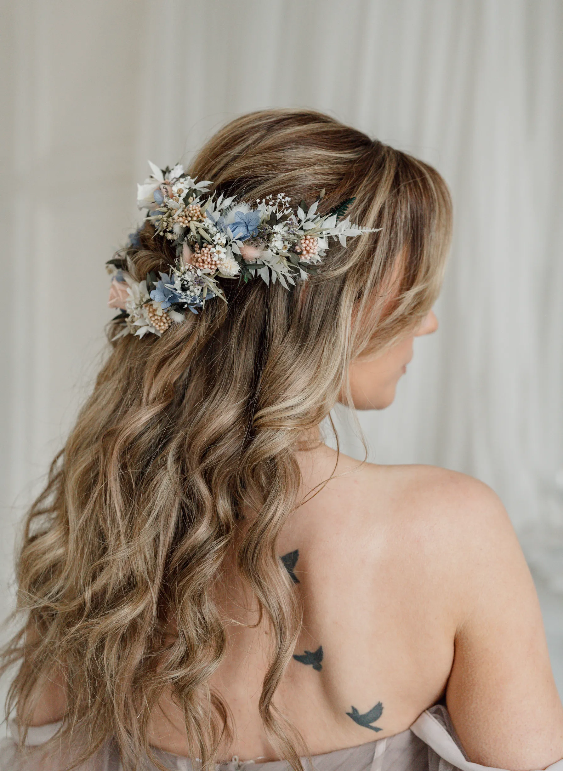 Lark Wildflower Wedding Dried Flower Headpiece