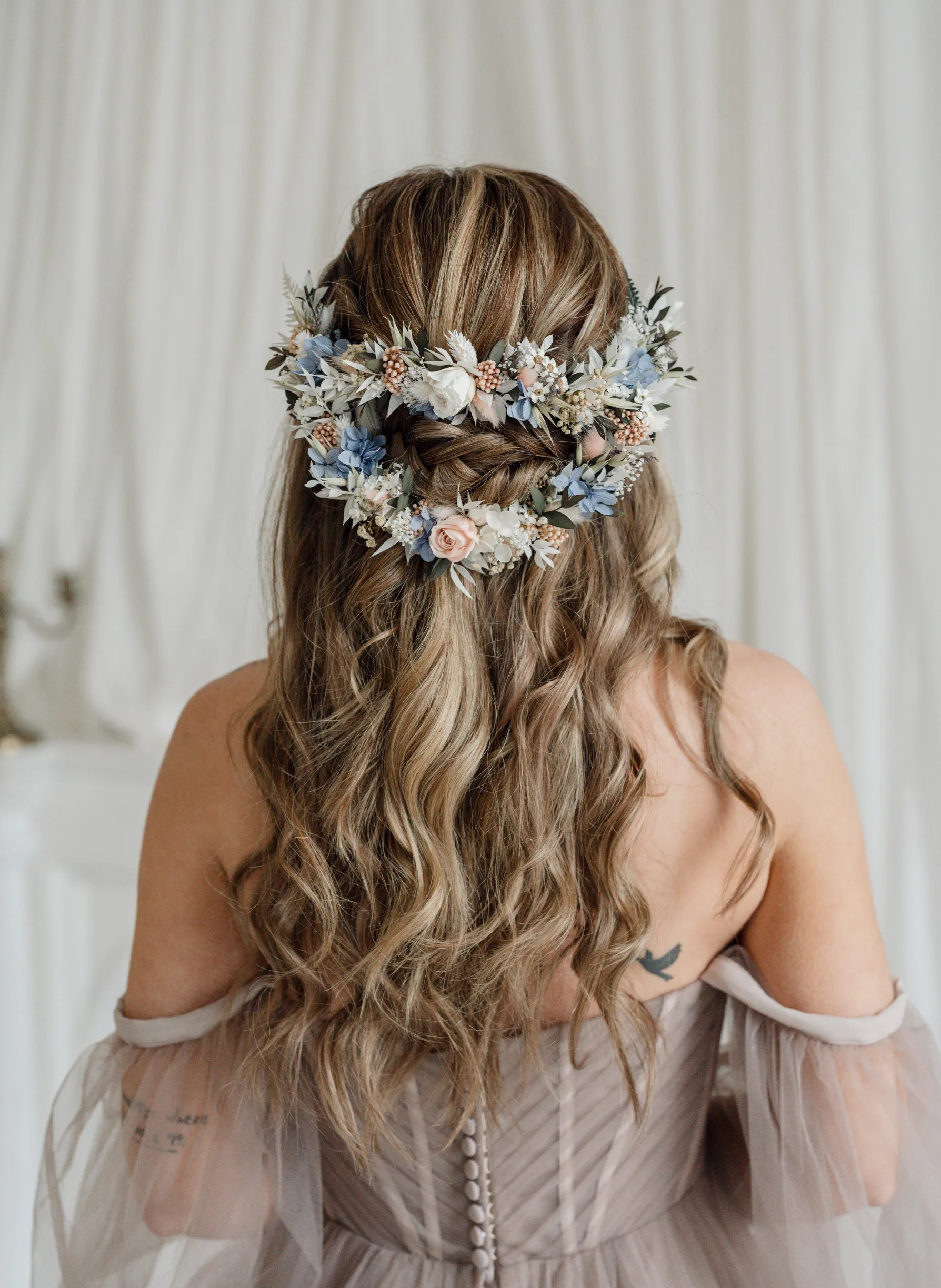 Lark Wildflower Wedding Dried Flower Headpiece