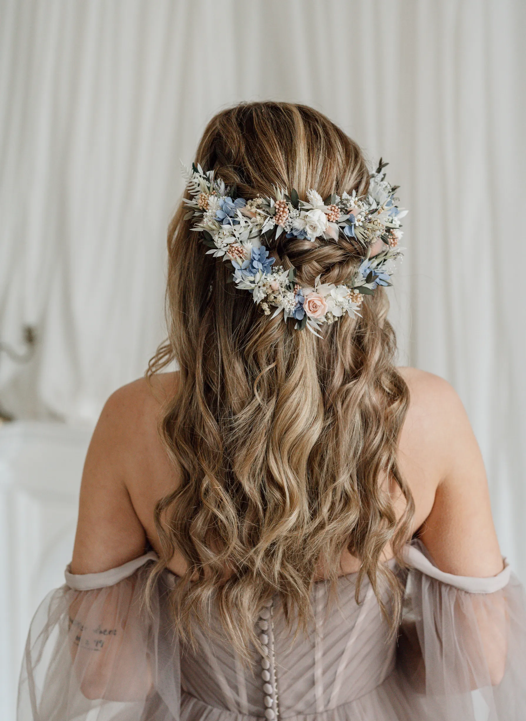 Lark Wildflower Wedding Dried Flower Headpiece