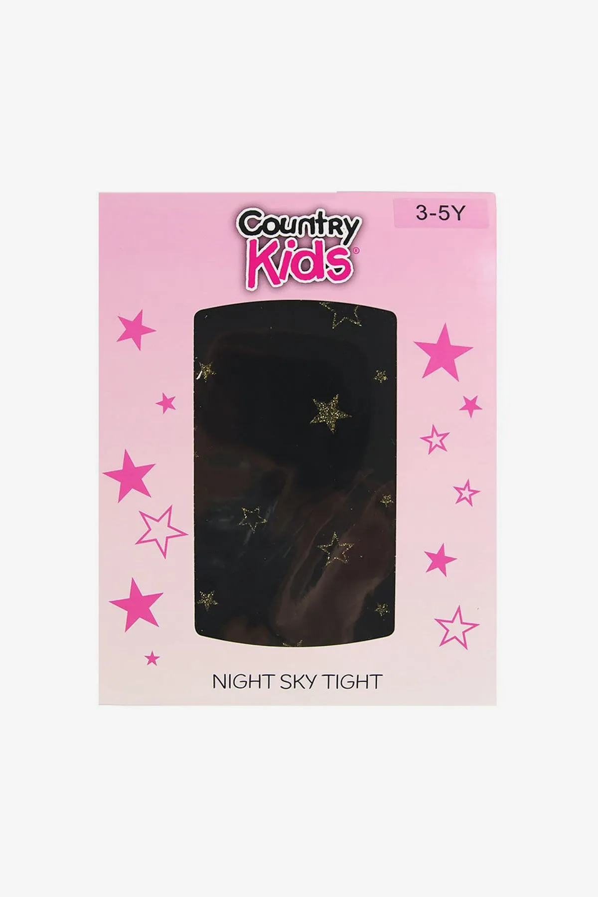 Night Sky Girls Tights - Black/Gold