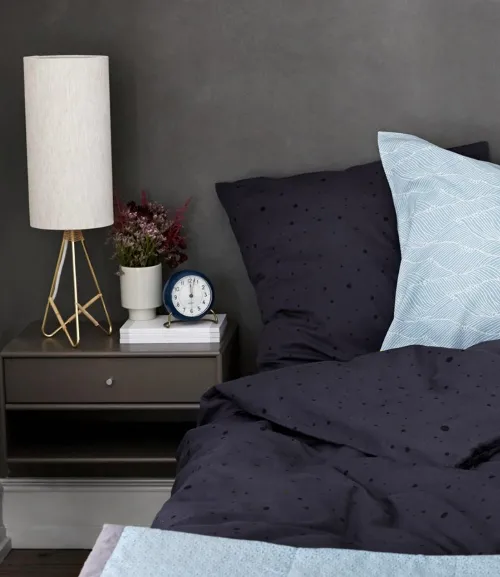 OYOY Duvet Cover Dot Anthracite/Black - Clearance