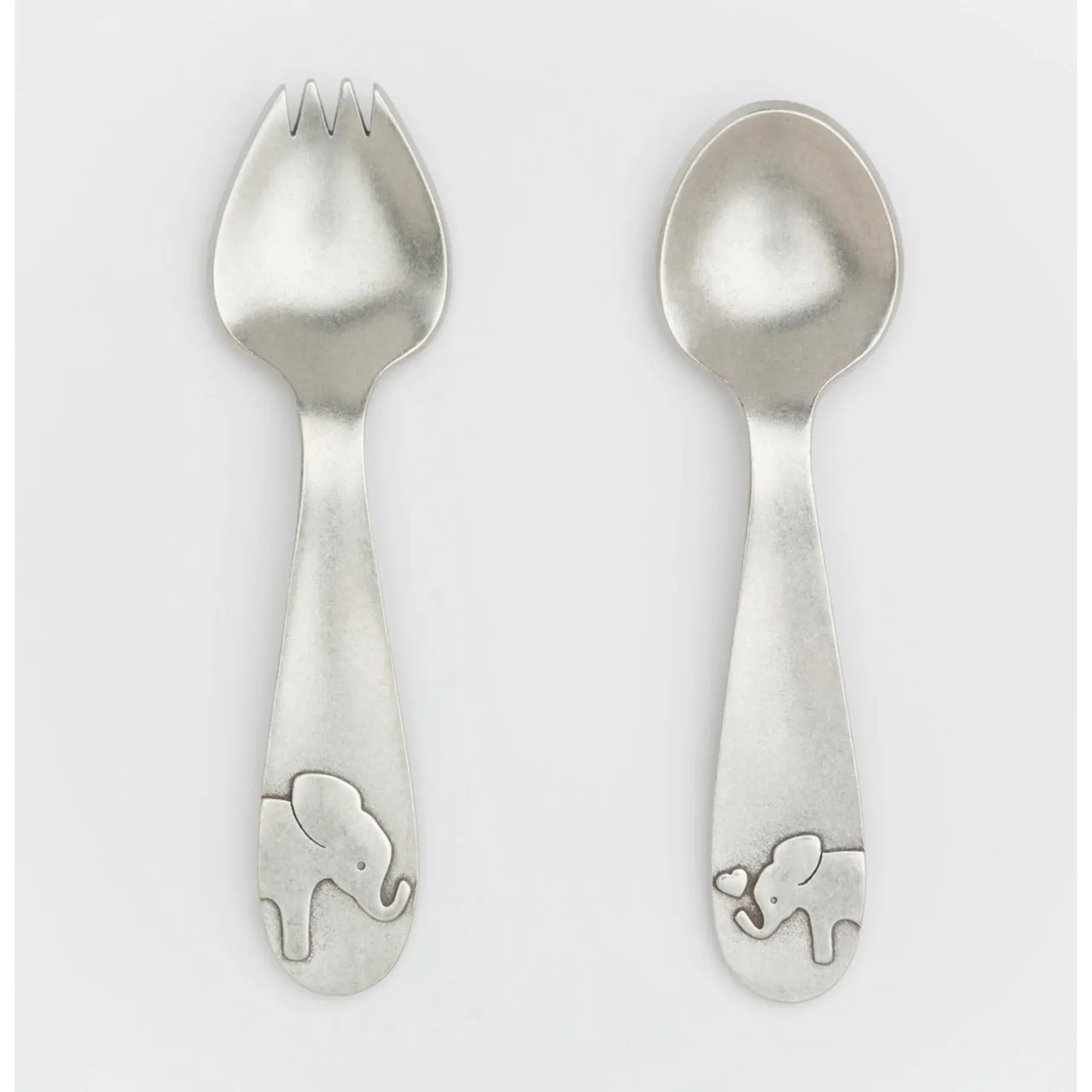 Pewter Spoon Set - Elephant