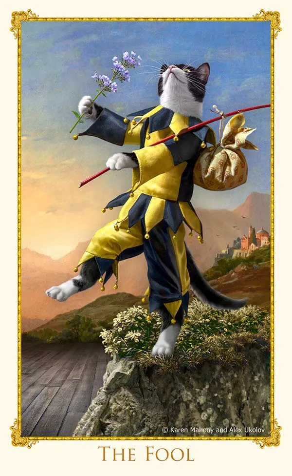Pre-orders opening in MAY 2025. The Bohemian Cats Theatre Tarot standard deck.