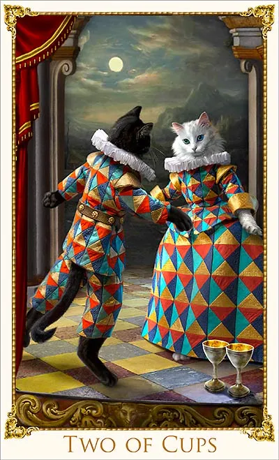 Pre-orders opening in MAY 2025. The Bohemian Cats Theatre Tarot standard deck.