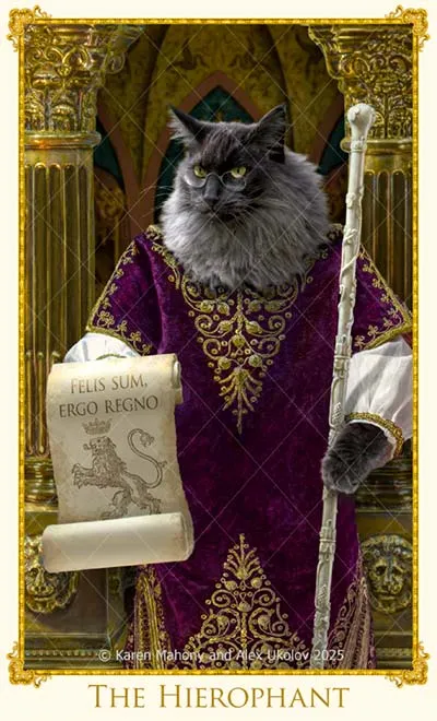 Pre-orders opening in MAY 2025. The Bohemian Cats Theatre Tarot standard deck.