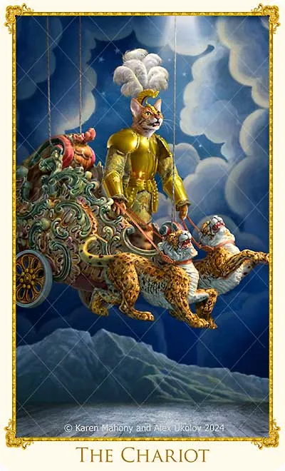 Pre-orders opening in MAY 2025. The Bohemian Cats Theatre Tarot standard deck.