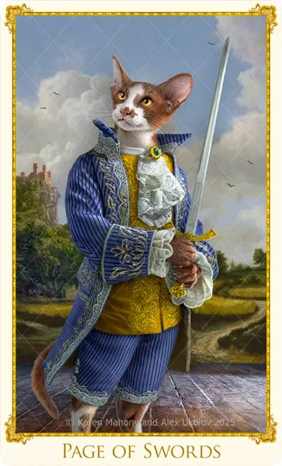 Pre-orders opening in MAY 2025. The Bohemian Cats Theatre Tarot standard deck.