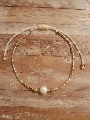 SINGLE WATER PEARL BRACELET New Silver Gold