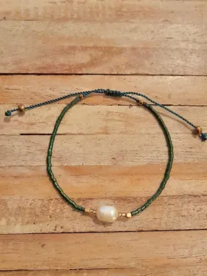 SINGLE WATER PEARL BRACELET Teal